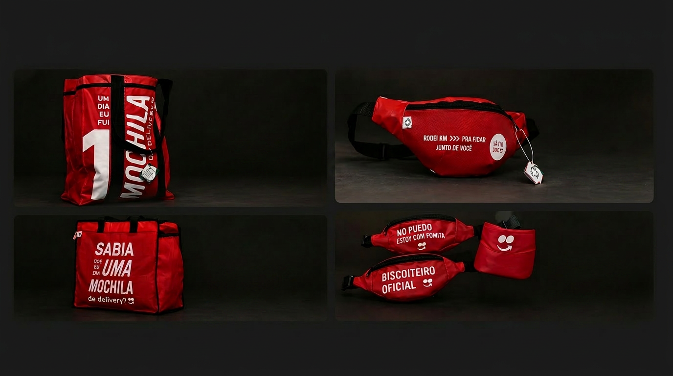 Produtos upcycled do projeto Já Fui Bag — iFood